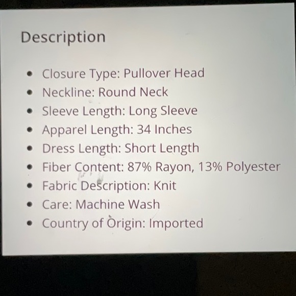 NWT By&By juniors sweater dress, size XS - Picture 3 of 5